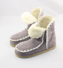 ladies faux fur handstitching EVA boot