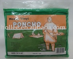 rain poncho pvc poncho