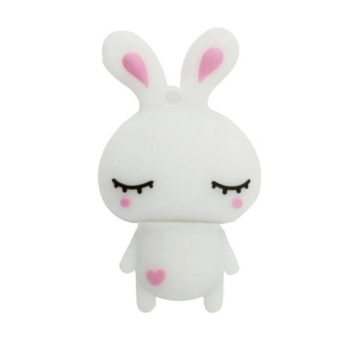 Custom Cartoon PVC Rabbit USB Flash Disk