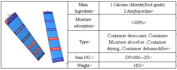 0.5/1/2 Kg Up To 300% Absorption Rate Top One Dry Factory Price Superior Container Desiccants