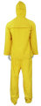 Traje impermeable de PVC de trabajo amarillo para trabajo pesado