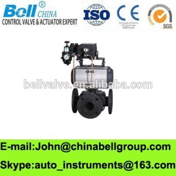 3 Way Ball Valve / Pneumatic 3 Way Control Ball Valve