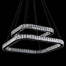 rectangular contemporary crystal ceiling chandelier