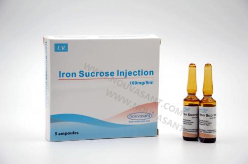Injeção de sacarose de ferro 100mg / 5ml