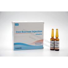 Injeção de sacarose de ferro 100mg / 5ml