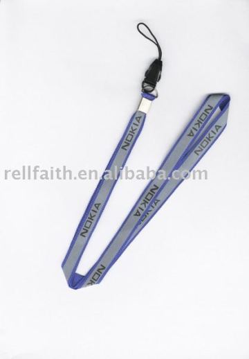 Reflective Lanyard with Cell Phone Holders