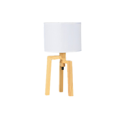 Home Decoration Reading Table Wooden Tripod Table Lamp