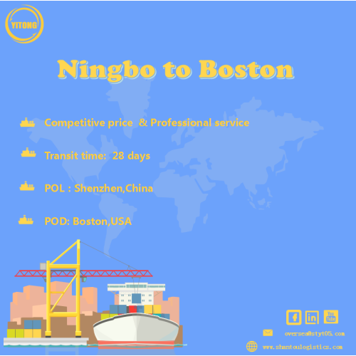 Ocean Freight Service van Ningbo naar Boston