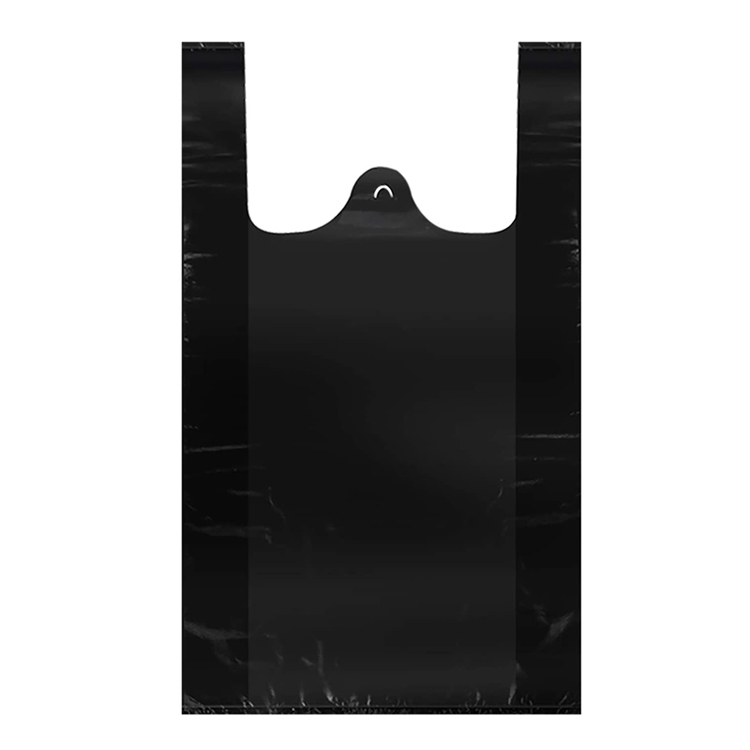 Plastic vest handle carrier shopping packaging bag