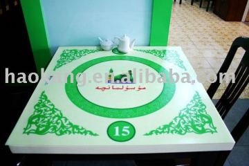 Customized logo table mat