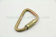 Yellow Zinc Plated Steel Self-Locking Carabiner