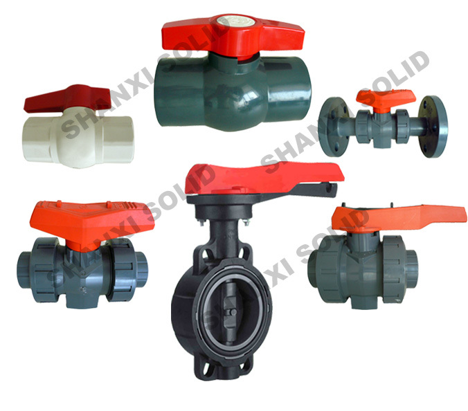 Plastic Motorized Actuated Pneumatic Electric Plastic PVC Double True Union Ball Valve