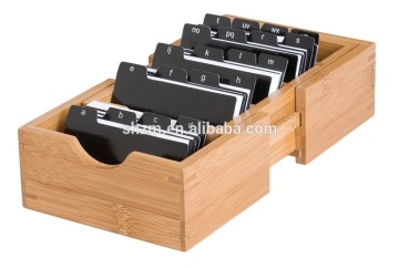 Customized Advanced Bamboo Name Card Holder business card box