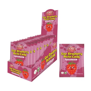 Sour Strawberry Pectin Vegan Gummy Candy