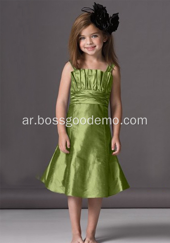 A-line challoped jectline flower girl girt