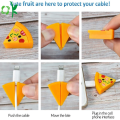 Cable Bite Fruit Protetor de cabo de silicone