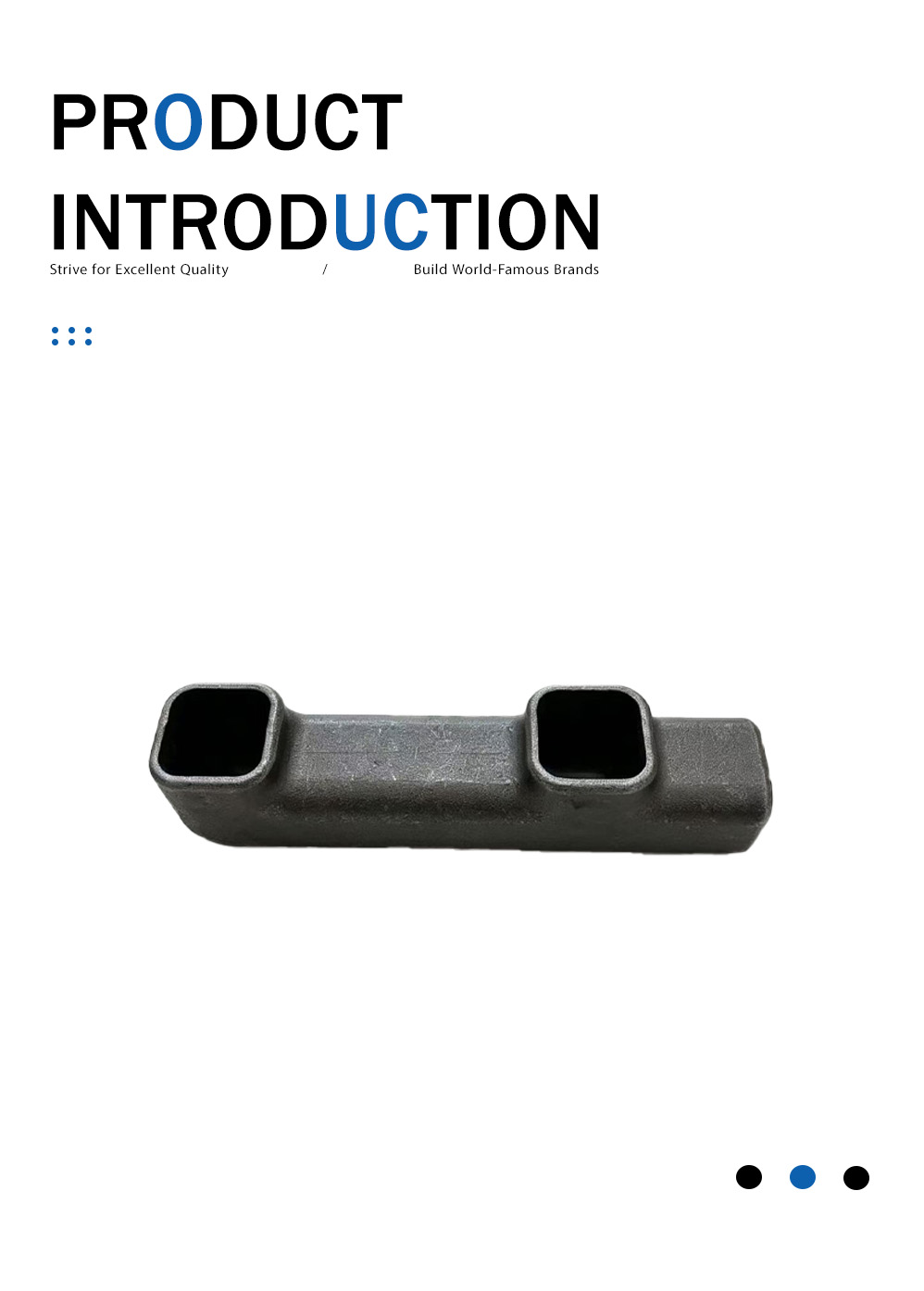 Литье левой и правой выхлопной трубы Left & Right Exhaust Pipe Casting