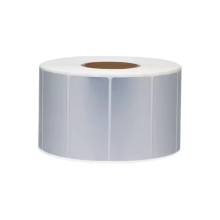 Thermal Transfer Ribbon Labels - 60-70mm Width, Silver Matte/Gloss Synthetic Barcode Shipping Labels (Factory Direct)