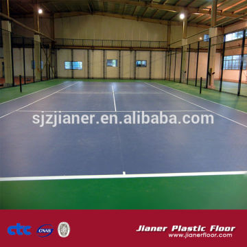 Easy to install tennis flooring