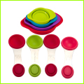 Praktis Colorful Lipat Novelty Silicone Gelas Ukur