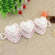 Beautiful Facade Porcelain Ceramic Canister Tea Coffee Sugar Set