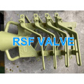 Investment casting ball valve handle lever