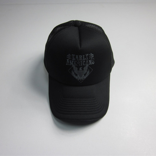 Mężczyzn czarny drukuj Trucker Cap