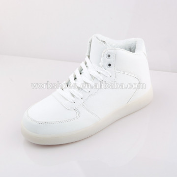 Lace-Up Style PU Upper Material led shoes