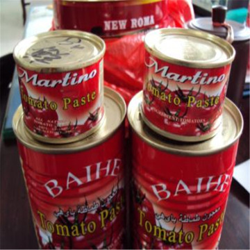 Bright Red Color 28-30% Brix Bulk Canned Tomato Paste