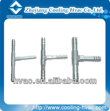 T joint auto air conditioner aluminum fitting
