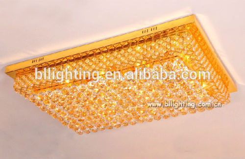 Gold crystal led ceiling down light design