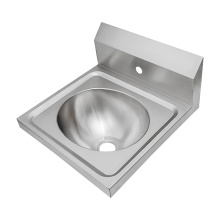 Oval Wall Mount Hand Sink with Backsplash