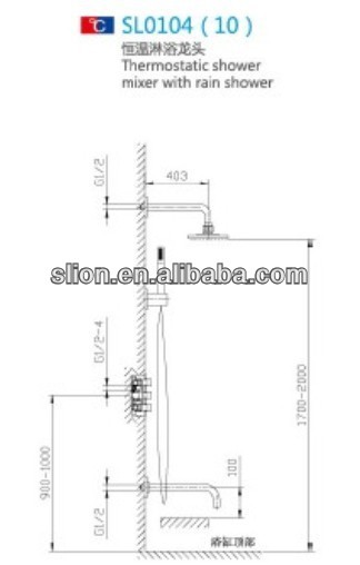 Thermostatic shower mixer & digital thermostat faucet