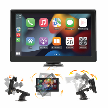 9 Inches Portable 2DIN Car Radio with DVD Player, PND, and Recorder