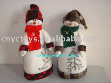 X'mas Fleece Snowman,Stuffed christmas snowman
