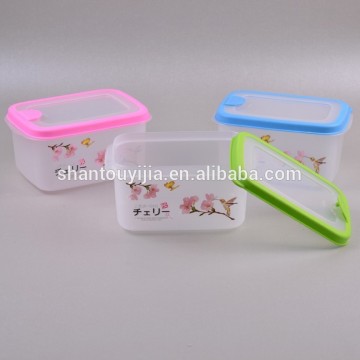 Rectangle Airtight Plastic Sealed Food Container with porous lid Small Size Plastic Sealed Food Container