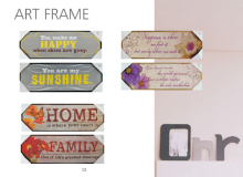 Decorative Framed Picture with Gel Coat