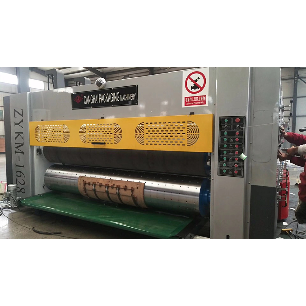 automatic carton  4 color printer slotter and die cutter machine with good quality