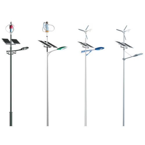 Le réverbère hybride solaire de vent de turbine a mené des lampes réverbère hybride solaire de vent de lampes