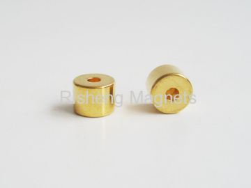N48 Gold Plated Neodymium Ring Magnets Small Permanent Ndfeb Ring Magnets?