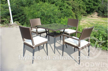 GW3299 Set outdoor commercial furniture rattan dining set