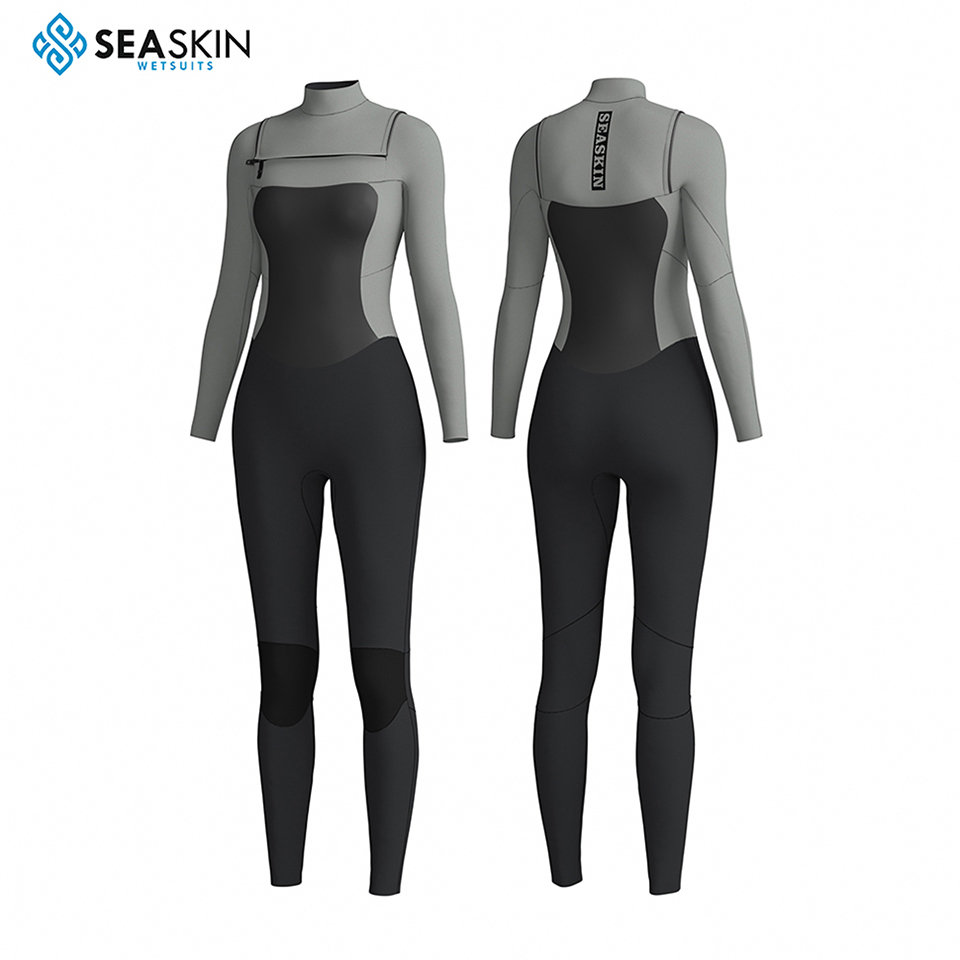 Seaskin 4/3mm Lady Surf Neoprenanzug Front Reißverschluss Neoprenanzug