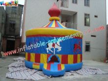 Carousel Inflatable Commercial Jumping Bouncy Castles , Bouncer Jumper Castles