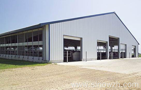 Build steel structure industrial workshop with crane