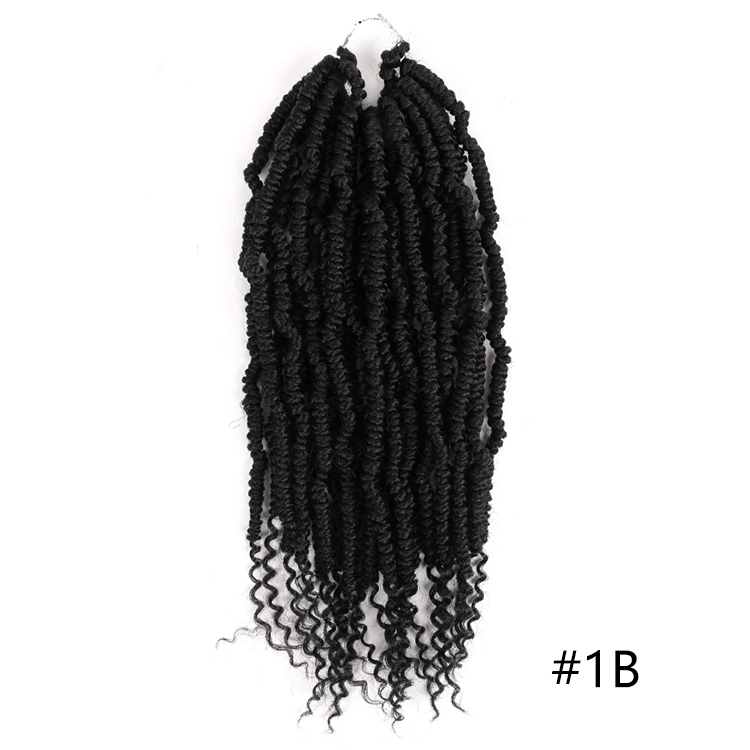 14 Inch Synthetic Kinky Twist Crochet Hair Pre Looped Crochet Braids Pre Twisted Hair Braids Bomb Twist Crochet Hair