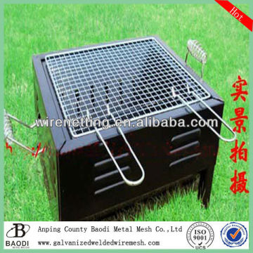 woven grid galvanized barbecue grill netting