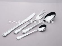 Fashionable stainless steel flatware set