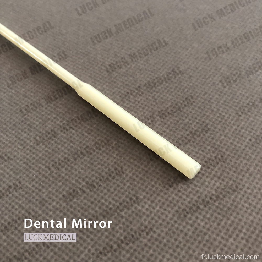 Utilisation endodontique miroir oral jetable