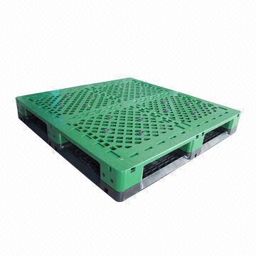 1,200 x 1,200 x 125mm Plastic Pallet with Durable and Nice Looking, OEM Orders are Accepted