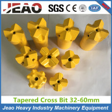 Tapered Rock Drill Chisel Bit, Cross Bit, Button Bit for Ore Mining